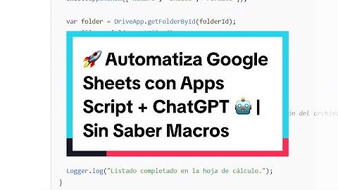 🚀 Automatiza Google Sheets con Apps Script + ChatGPT 🤖 | Sin Saber Macros