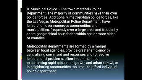 USA: Video presentation (LEA2) comparative policing