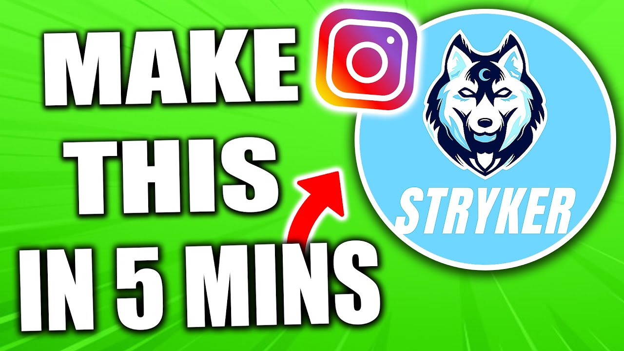 How to Make A Logo for your Instagram! (Quick & Easy) - YouTube