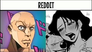 One Piece Female Edition-6 Anime Vs Reddit The Rock Reaction Meme