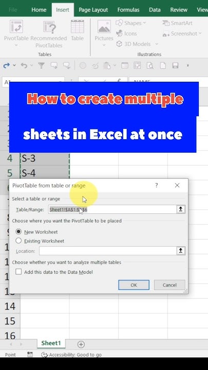 how-to-create-multiple-sheets-in-excel-at-once-shortvideo-viral