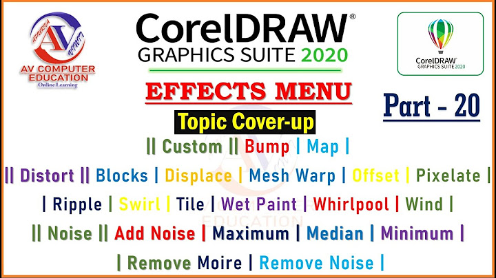 Berikut ini submenu yang ada pada menu effect