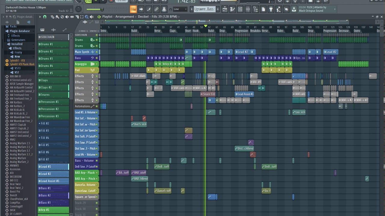 FLP CONATHOR Darkscroll Electro House 128bpm FL Studio Project