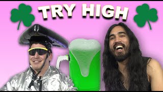 Makal and Dalton Play Green Beer Pong With Their Heads on a Special St. Patrick's Day TRY HIGH