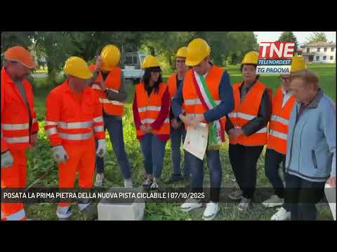 POSATA LA PRIMA PIETRA DELLA NUOVA PISTA CICLABILE | 07/10/2025