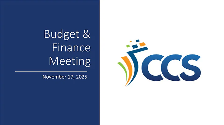 Budget and Finance Committee Meeting November 17, 2025