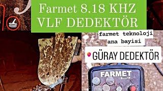 Farmet 8.18 kHz Dedektör kaya altı altınve demir yanyana testi yüksek gerilim hattında #dedektör #1m