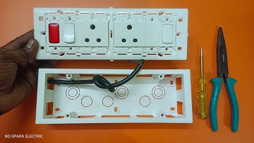 2 #switch 2 #socket 1 #indicator  #wiring #connection #extension board wiring #tutorial  #diy