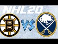 NHL 20 Boston Bruins Vs Buffalo Sabres