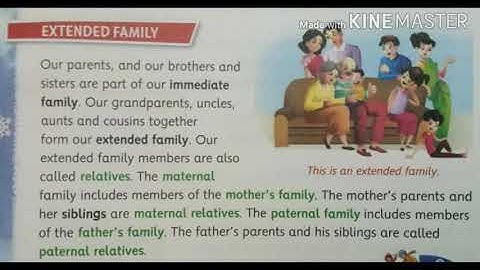 Class - 4 EVS Ch - 3 ( Our Extended Family) - Hello Earth