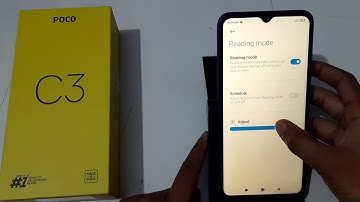 how to enable disable reading Poco c3, reading mode on off kaise kare