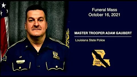 Full funeral for LSP Master Trooper Adam Gaubert