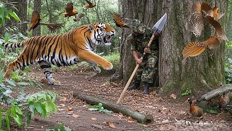 Surviving alone, traces of wild chickens, traps, detect dangerous wild animals, pheasant hunting