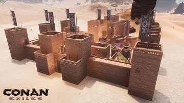 HOW TO BUILD A DESERT CITY  [SPEED BUILD] - CONAN EXILES