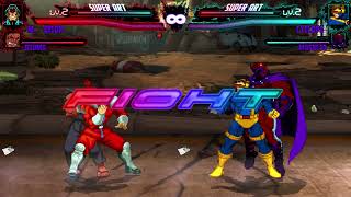 Akuma & Bison VS Ciclops & Magneto - Mugen Battle