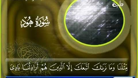 سورة هود :: الشيخ الزين محمد أحمد