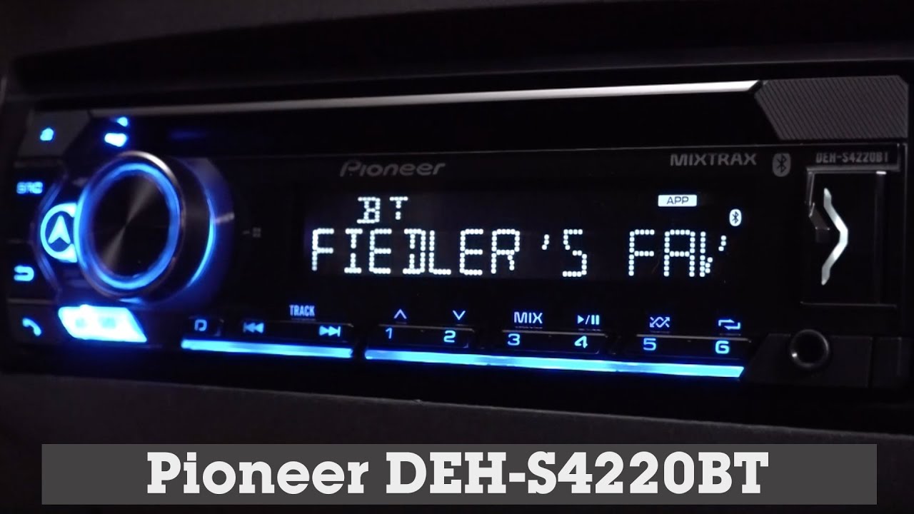 Pioneer DEH-S4220BT Display and Controls Demo | Crutchfield Video - YouTube