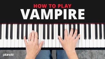 How To Play "Vampire" by Olivia Rodrigo (Easy Piano Tutorial)