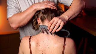 ASMR NAPE TINGLES: Scalp and Head Scratching (No Talking)