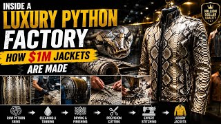 Inside a Luxury Python Skin Factory | How Million-Dollar Jackets Are Made