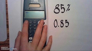 Percent to a Decimal Ti-30xs