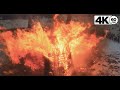 Мавик сквозь огонь Никола-Ленивец масленица 2021 4K UHD 60FPS