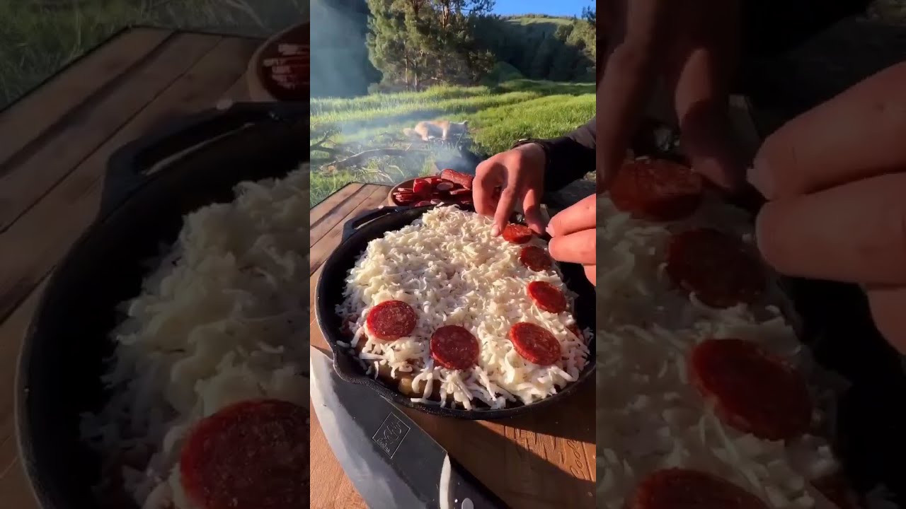 Мужской брутальный МЕГА СТЕЙК на огне. Кусок мяса на костре