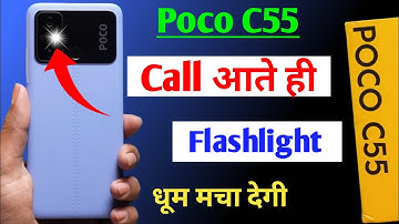Poco c55 me call aane par flashlight Kaise jalaye / Poco c55 incoming call flash light setting