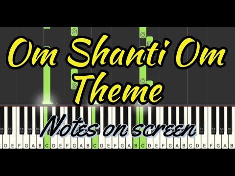 Om Shanti Om | Theme Song | Easy Piano Tutorial l