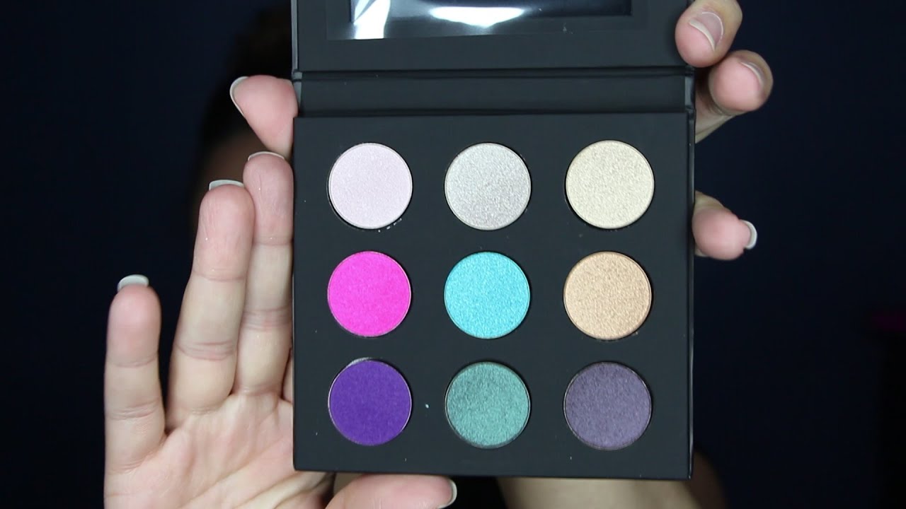 new mufe artist palette volume 1 2 swatches youtube