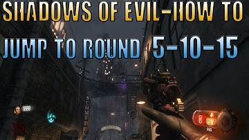 Black Ops 3 Zombies "SHADOWS OF EVIL" - Round Skip EASTER EGG! Round 5, 10 & 15 INSTANTLY