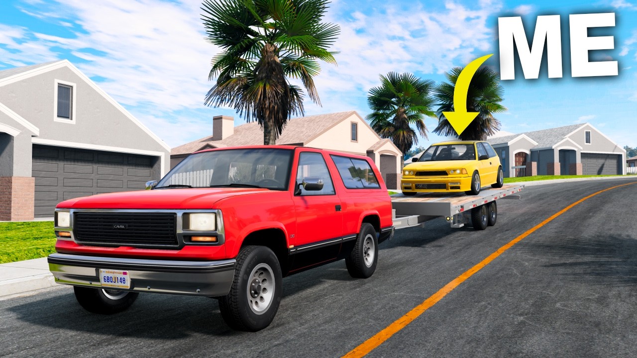 Transporting Cars on Trailers, but it's a RACE!