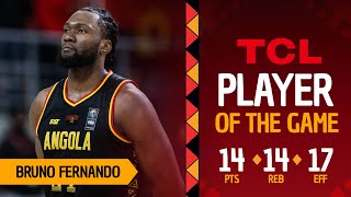Bruno Fernando 19 Pts Tcl Player Of The Game Gui Vs Ang 2025
