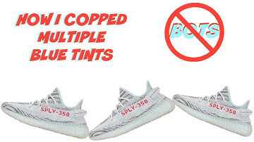 HOW I COPPED MULTIPLE PAIRS OF YEEZY BLUE TINTS MANUALLY!!! NO BOTS! NO ATC SERVICES!!
