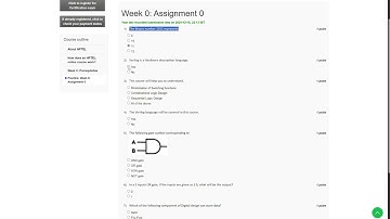 NPTEL Digital Design with Verilog Week 0 Assignment Solution January - April 2025 | IIT Guwahati
