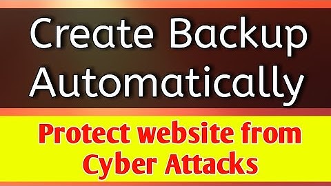 Create Backup Automatically of WordPress website in Hindi by Akmal Khan
