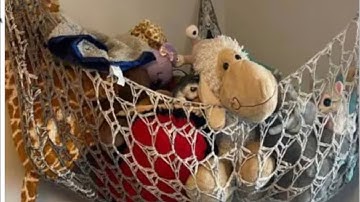 How to crochet a toy hammock