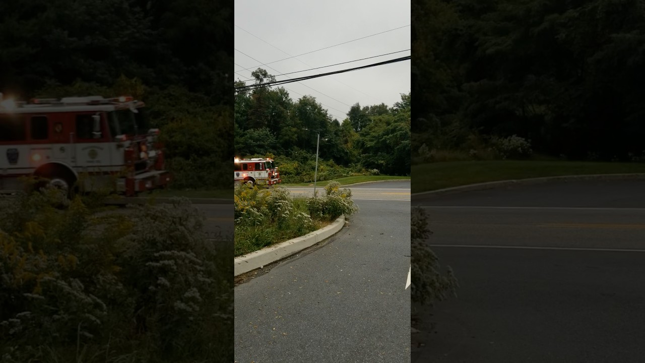 Progress Fire Company Truck arriving on scene 11-28-20  