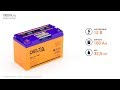 DELTA GEL 12-100 - аккумулятор 12 В 100 Ач. Видео обзор