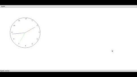 Clock Using Applet