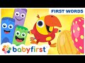 Toddler Learning Videos | Color Crew & Larry surprise eggs | Learn wild animals & more |BabyFirst TV