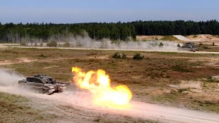 UK troops from NATO eFP Battlegroup Estonia train in Latvia