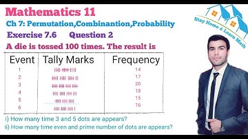 Fsc Part 1 Mathematics|| First year Math|| Ch 7 Exercise  7.6 Question No 2 in Hindi/Urdu Lecture 27