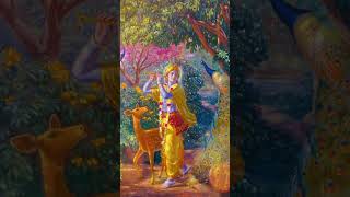 POV: Shree Krishn calling out Shree Radha by his Melodious Flute 🪈🩷🦚. #krishna