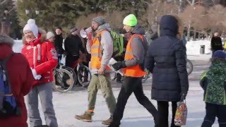 Зимний велопробег // Winter Cycling, Novosibirsk, 2016