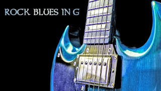 Crispy Rock Blues Guitar Backing Track in G