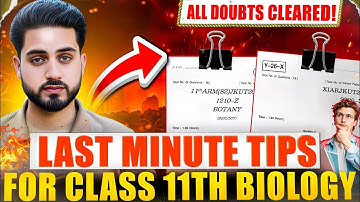 🔥 JKBOSE 11th Bio – Last 48 Hours Strategy | Important Chapters & Questions Explained! UYP