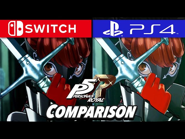 Persona 5 Royal Graphics Comparison (Switch VS PS4) 