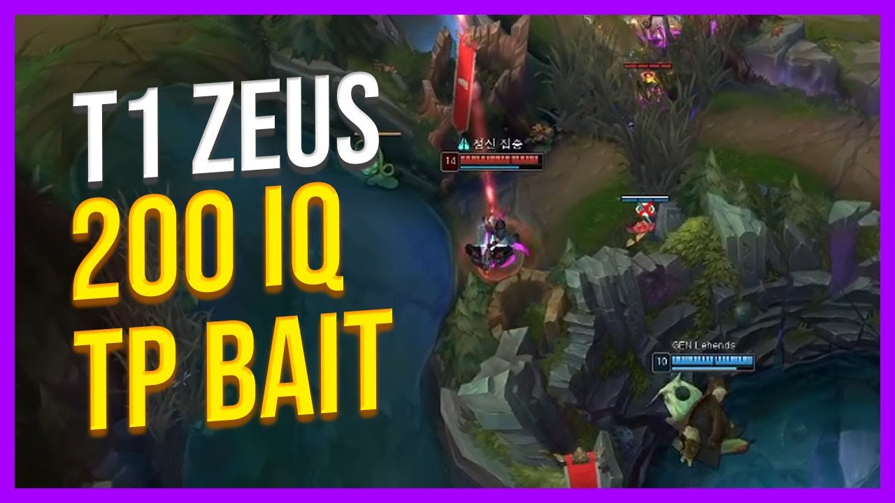 T1 Zeus Teleport Bait Against GenG