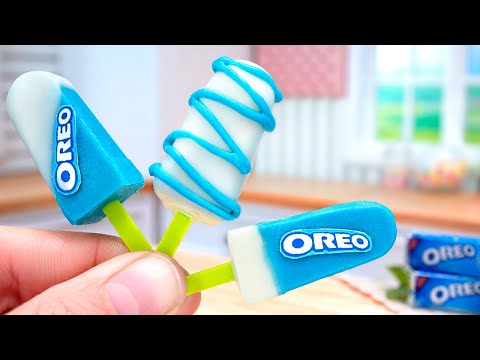 Satisfying Miniature OREO Ice Cream Decorating 🍫 Mini Yummy Best of Miniature Cooking Compilation